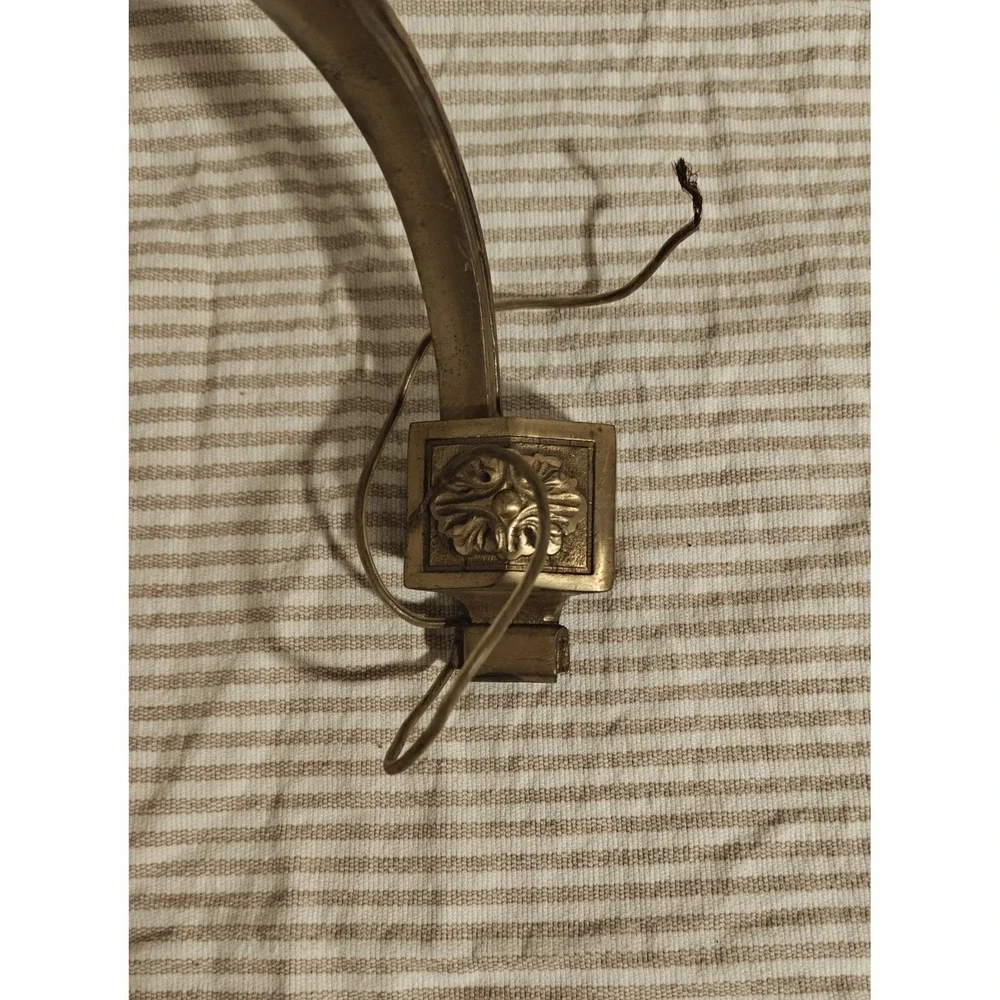 Antique Solid Brass Wall Sconce Lamp Chandelier Arm salvage